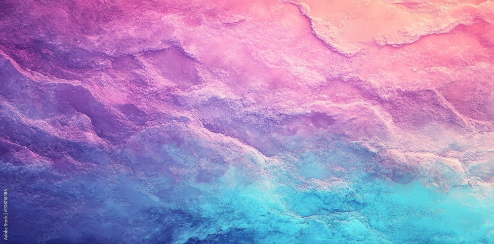 Poster soft pastel hues merge effortlessly with a grungy textured backdrop to craft a dreamy and ethereal a