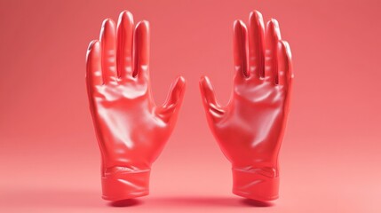 Obraz premium two red gloves