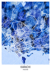 Karachi Pakistan City Map