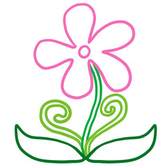 pink flower vector