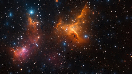 Naklejka premium The universe is full of stars scattered across the sky