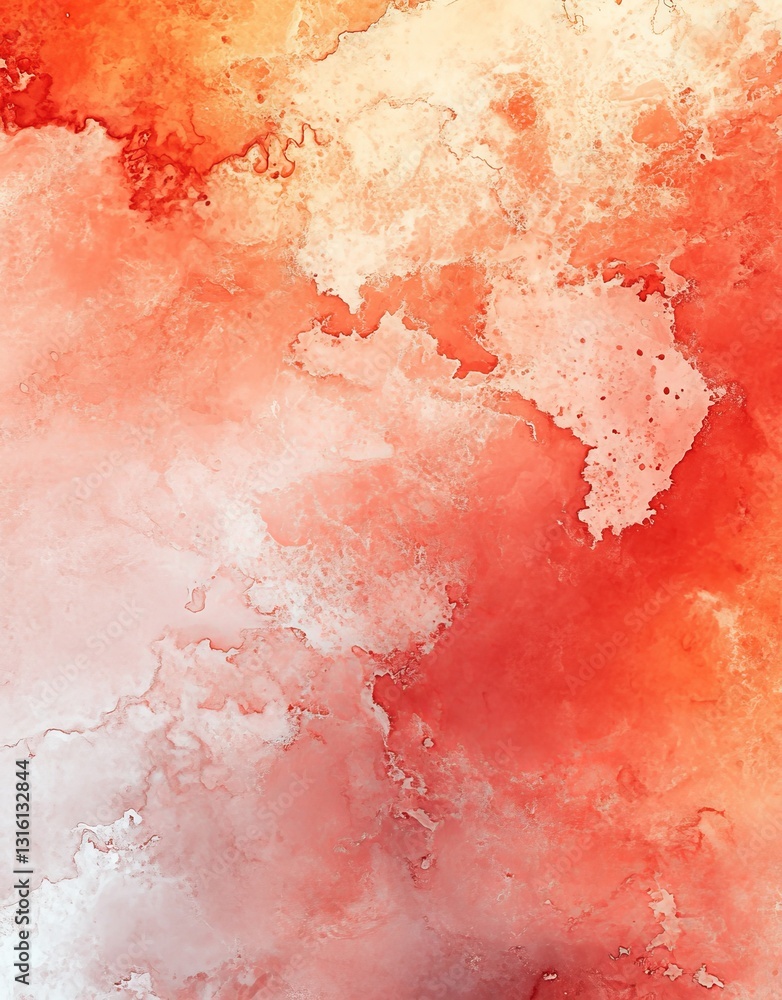 Aufkleber a soft orange and yellow gradient is formed using watercolor, creating a textured background