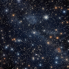 Enchanting Night Sky with Twinkling Star Patterns Creating Celestial Magic