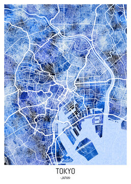 Tokyo Japan City Map

