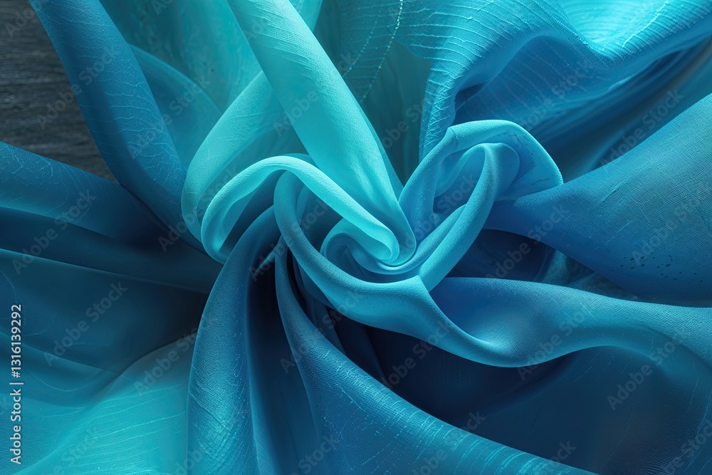 Poster dynamic electric cyan presentation featuring gradient effects and textured background