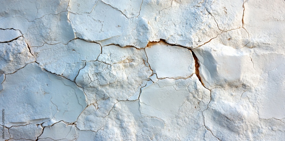 Poster a white surface with texture forms an abstract pattern through the interplay of light and shadow