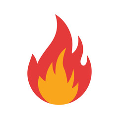 Fire flame icon. Fire symbol design. Fire vector illustration.