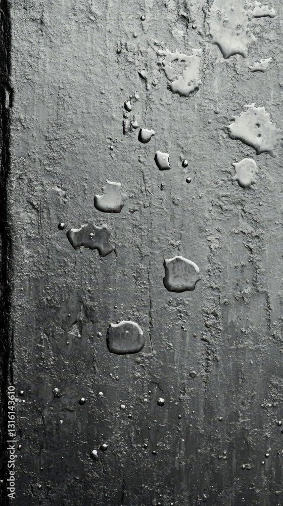 Poster a textured gradient effect is formed by falling particles set against an abstract background