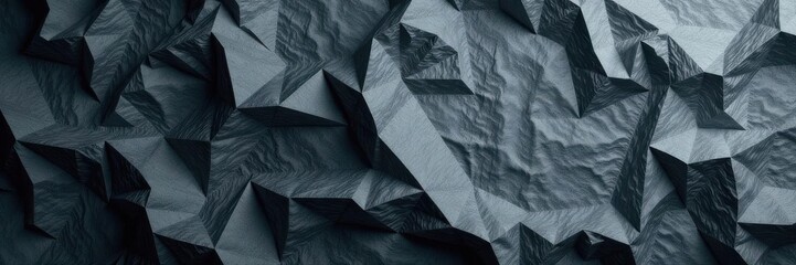 Deep gray paper texture, heavily crumpled, dramatic lighting , cardstock texture, background image, dramatic lighting