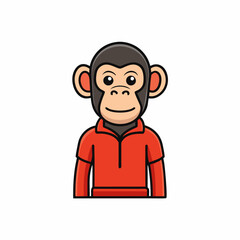 chimpanzee cartoon vector