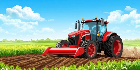 Obraz premium Harvesting banner