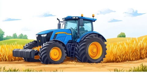 Obraz premium Harvesting banner