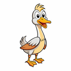 goose cartoon vector