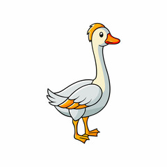 goose cartoon vector