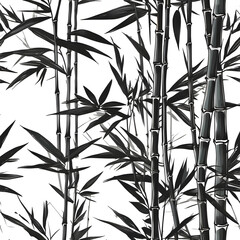 Realistic Bamboo Bush Vector