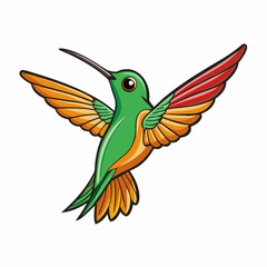 hummingbird and animal minimalist design