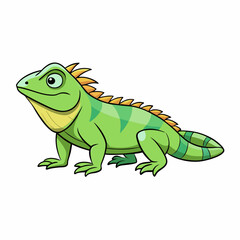 iguana cartoon vector