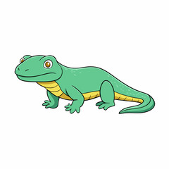 vector illustration of a komodo dragon