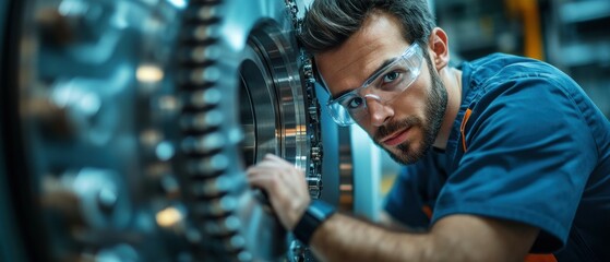 Hospital Technician Repairing MRI Machine with Fine Tuning Techniques
