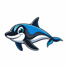 orca vector illustration