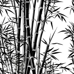 Realistic Bamboo Bush Vector