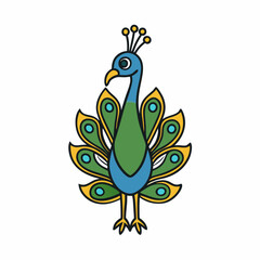 peacock vector illustration