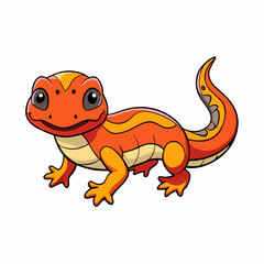 vector illustration of a salamander