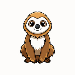 sloth cartoon vector