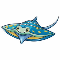 stingray vector illustration