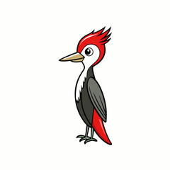 vector illustration of a woodpecker