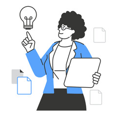 Business Woman Character Illustration