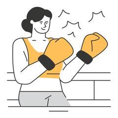 Women Sport Character Illustration