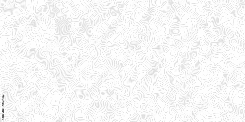 Poster contour abstract map relief land outline. topographic map patterns. white wave paper curved reliefs 