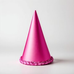 Fototapeta premium Pink Party Hat with Glitter