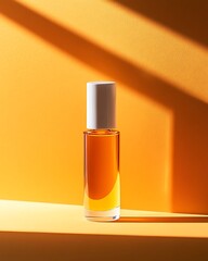 bottle of perfume on background