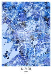 Suzhou ChinaCity Map