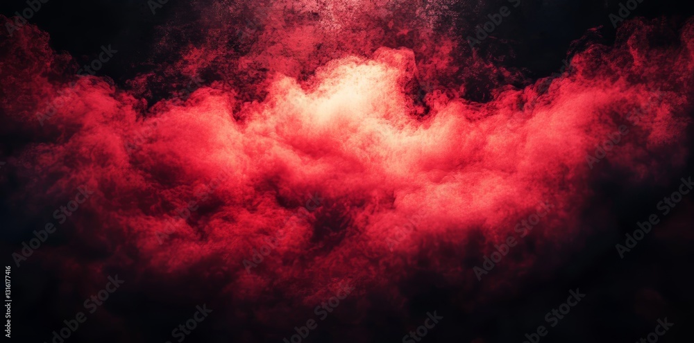 Aufkleber the red grunge texture background has a dark border and an illuminated center, making it a dramatic 
