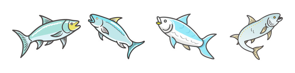 tarpon icon, tarpon vector illustration-simple illustration of tarpon , perfect for tarpon logos and icons
