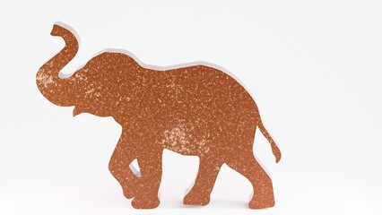 High-quality 3D elephant icon render, perfect for logos, branding, wall art, digital designs, and creative projects. Isolated on white, ideal for prints, engraving, and other artistic applications.

