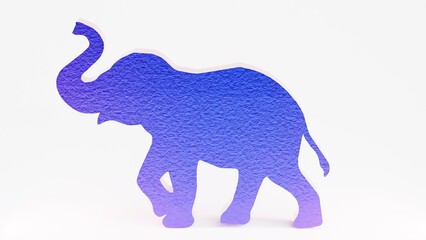 High-quality 3D elephant icon render, perfect for logos, branding, wall art, digital designs, and creative projects. Isolated on white, ideal for prints, engraving, and other artistic applications.


