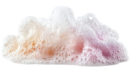 Fototapeta premium Soap Foam Colorful Bubbles Isolated on white clipping
