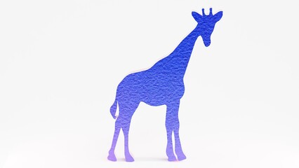 High-quality giraffe render, perfect for logos, branding, digital designs, and creative projects. Isolated on white, ideal for prints, illustrations, and artistic applications.

