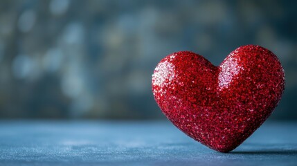 a shaped heart on a pristine background, a valentine concept