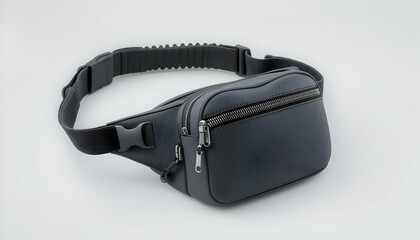 Dark Waist Bag Close Up Shot with Adjustable Buckle Strap