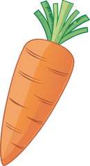 Carrot Vector Illustration | Logo Icon | Clipart Design