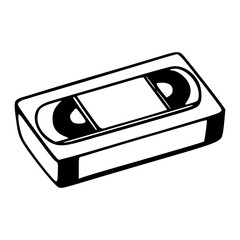 vintage VHS cassette design