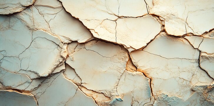 Parallel lines are created by decorative plastering on a beige wall