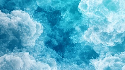 Obraz premium The background features a light blue watercolor design with a cloudy appearance