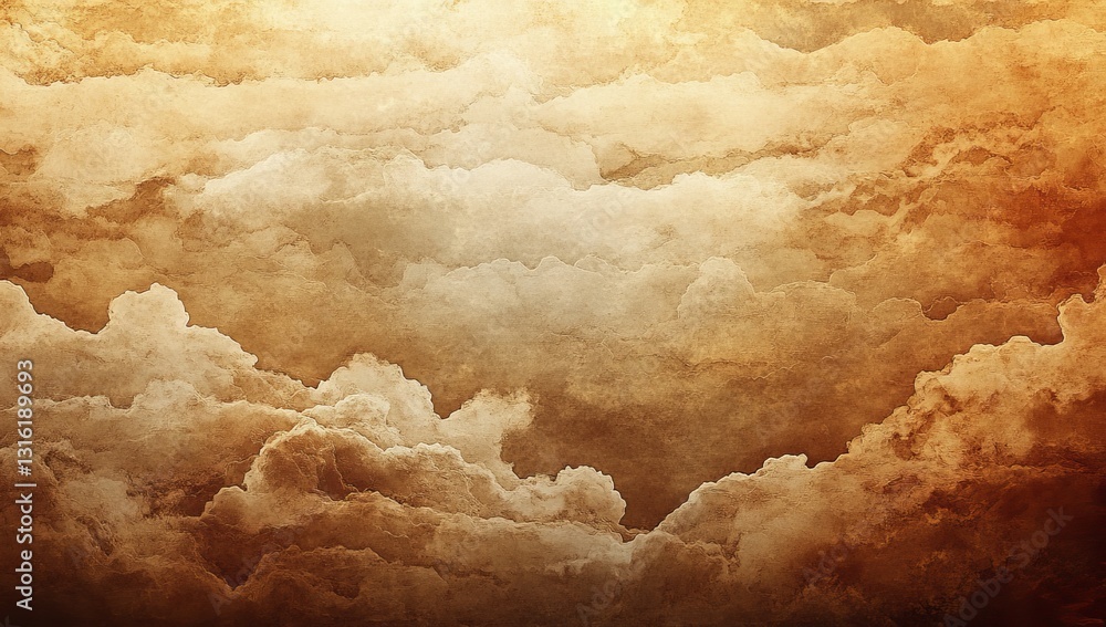 Poster the creation of a brown watercolor painting results in an abstract background with soft texture