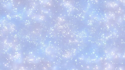 Fototapeta premium Soft pastel light blue and baby pink background with white sparkles and shiny sequins for festive winter and Christmas design. Delicate glitter texture with space for text in high resolution and detai